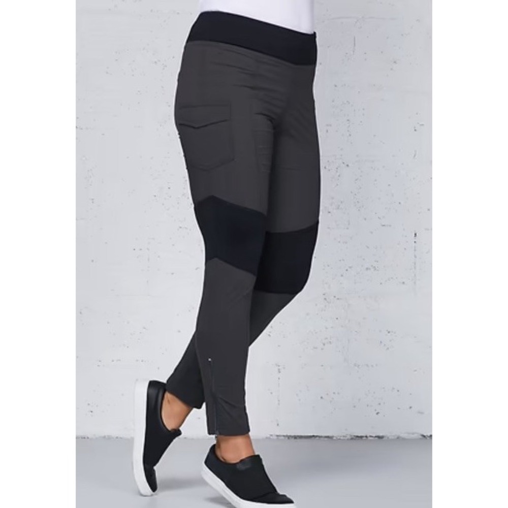 Anatomie Daniella Jogger Stripe Travel Pants Casual Outdoor Green Black Large